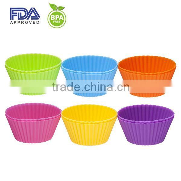12 High Quality BPA Free Silicone Baking Cups silicone muffin cup silicone cupcake liner bakeware set