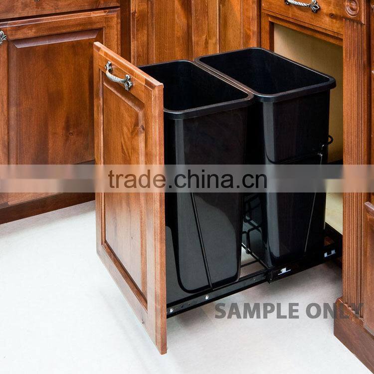 Cherry Wood Color Farmhouse Kitchen Cupboard