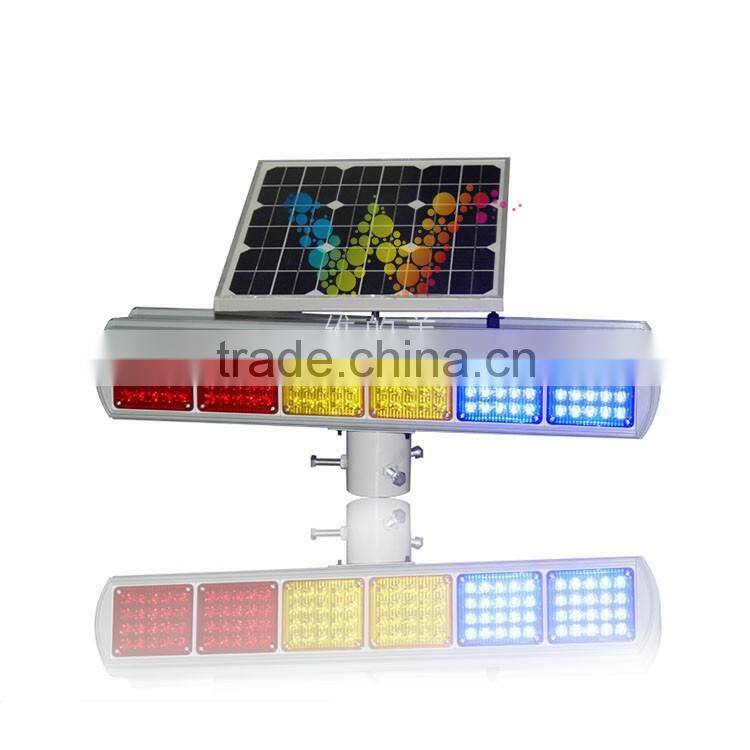 12pcs three colors module dual sides road safety led flashing warning light