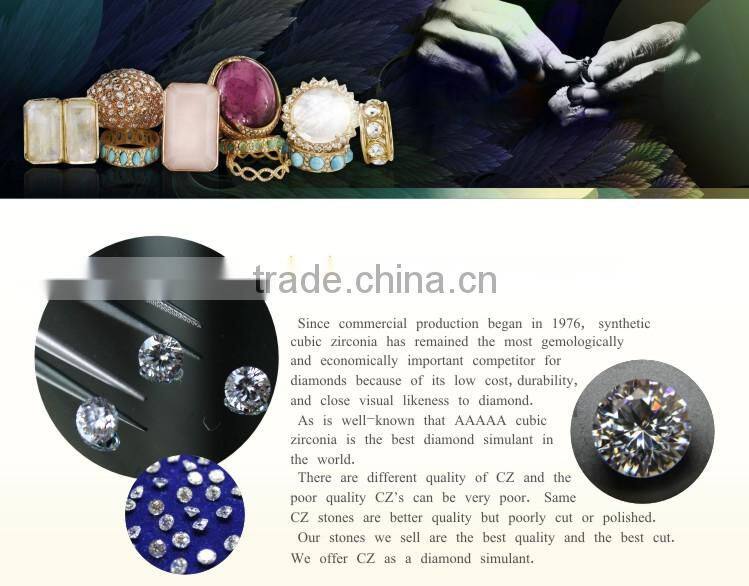 6.5mm AAA Round Cut Facet CZ Cubic Zirconia Jewelry Setting Stones