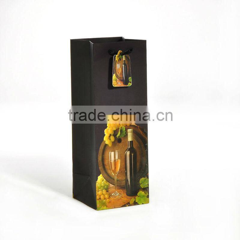 high quality custom wholesale paper bag wine