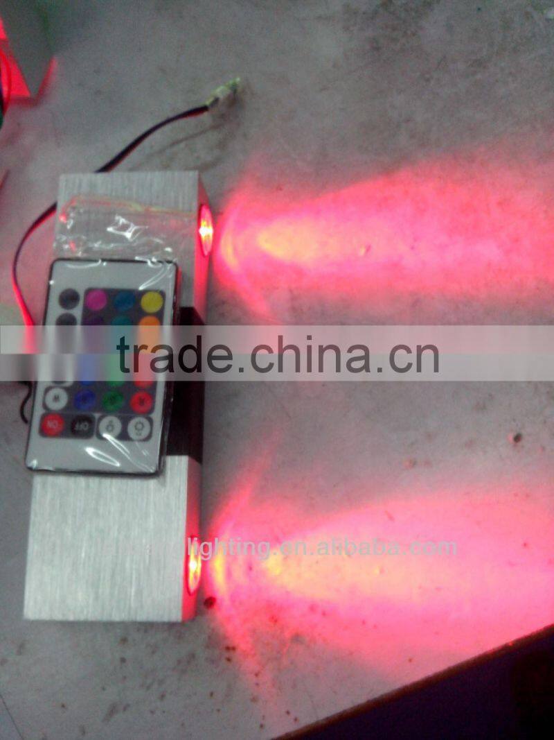 Led wall light many designs with remoted control, Guzhen producer led RGB wall light