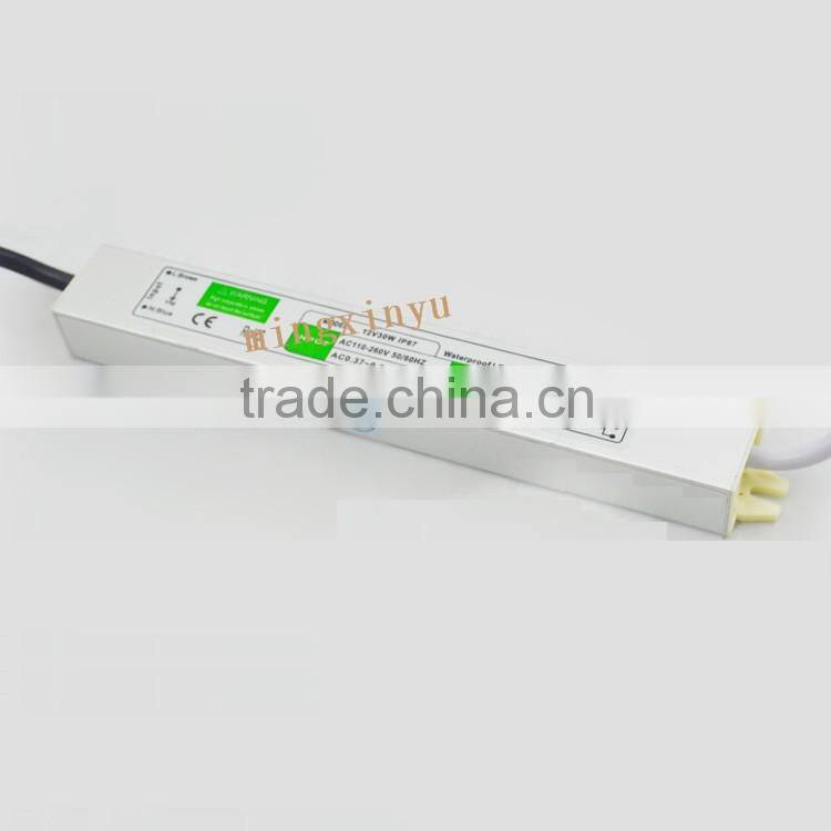 12v 30w waterproof IP67 led driver , outdoor 30w led driver with 2 years of warranty