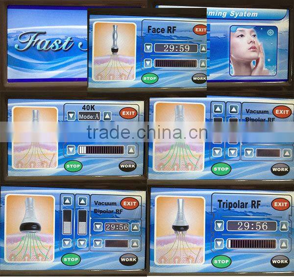 2015 newest portable rf cellulite removal vacuum cavitation erosion system