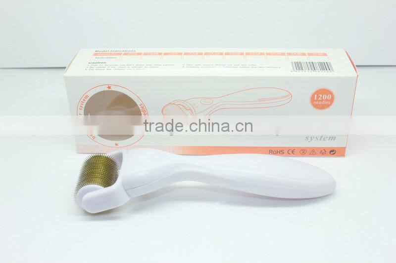 1200 titanium meso roller/titanium derma roller skin roller, hair roller, body roller