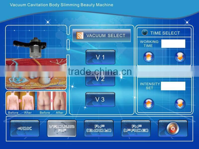 Quick effective Radio Frequency Cavitation rf portable ultrasound machine for body slimming gel