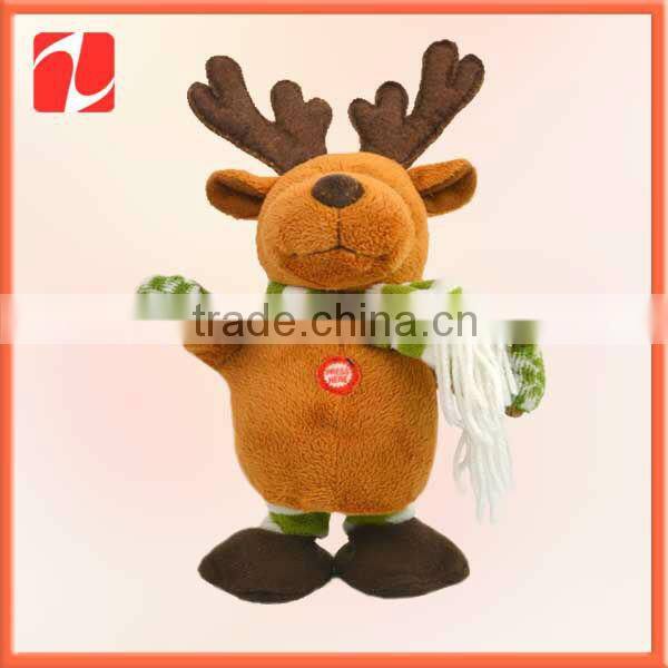 Exquisite pretty plush xmas toy OEM