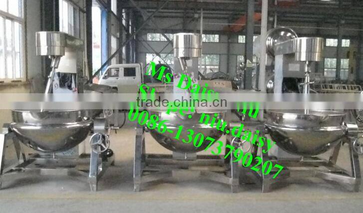 steam cooking kettle with agitator/double jacketed steam kettles/jacketed kettle mixer