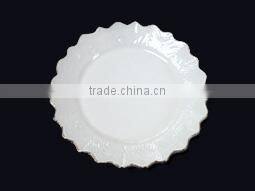 2016 promotion gift ceramic plate HG1010 made in china dinner plate