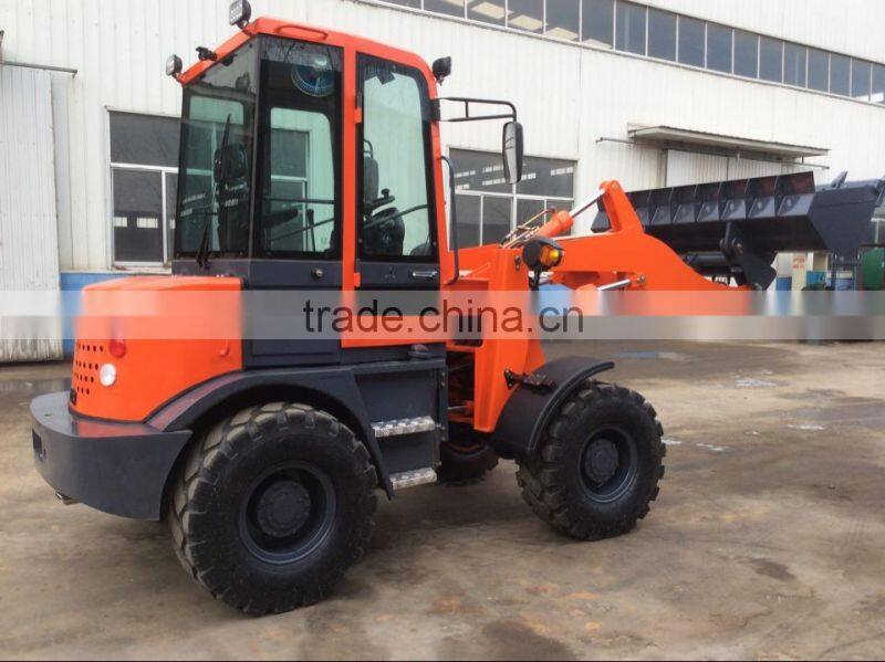 Best price 1.6 ton mini loader with ce, small turning radius and flexible moving machine for sale