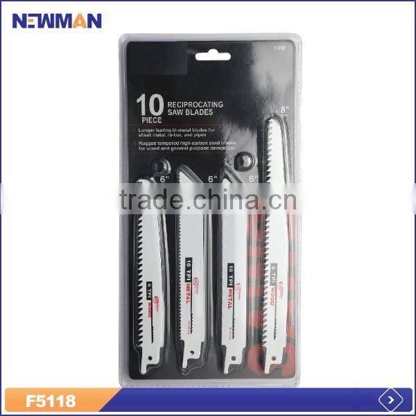 10PCS HSS reciprocating hacksaw