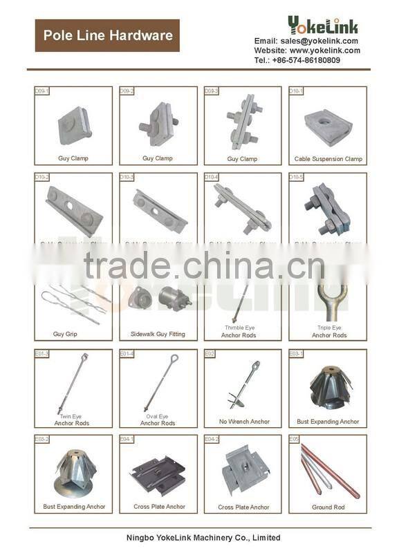 150 KN preformed dead-ends Thimble clevis with clevis pin