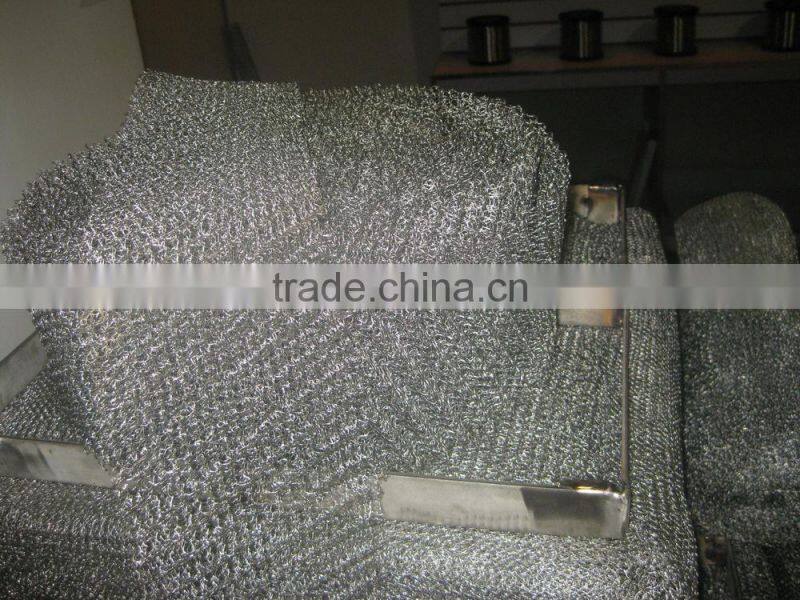 99% gas liquid filter wire mesh,knitted wire cloth