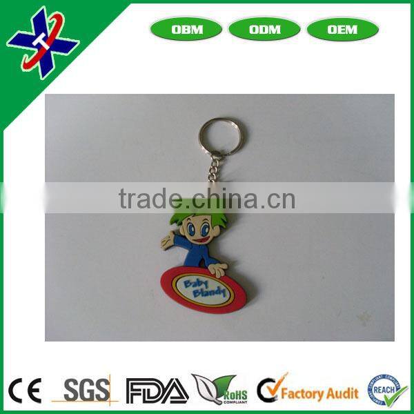Advertising promotional mini gifts pvc make charm keychain pvc silicone keychain,