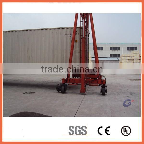 mobile container crane with diesel engine power