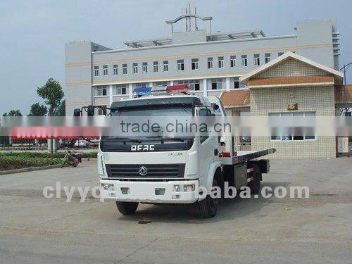 DFAC flat bed wrecker truck