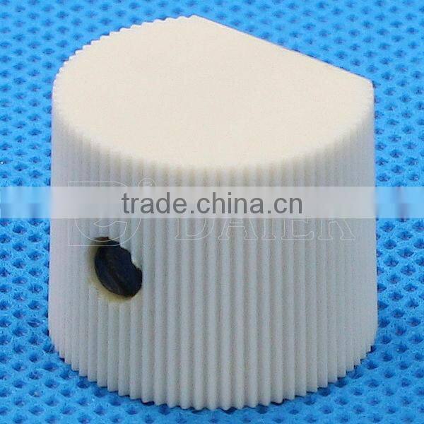 white knurled tone volume knob guitar
