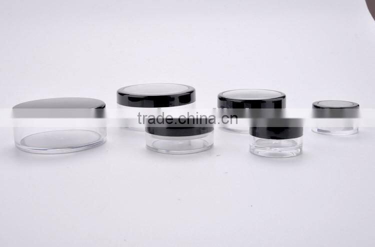 AS PS Plastic jar 3g 5g 10g 20g 30g loose powder