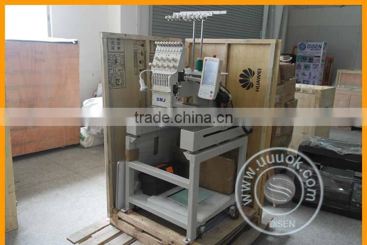 Single head hat computerized embroidery machine