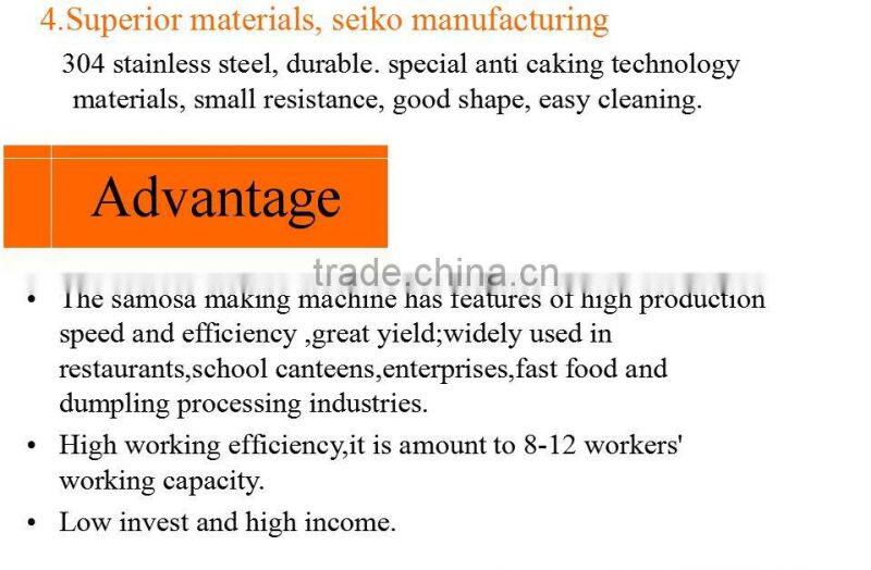 HOT SALE Automatic high quality Samosa making machine delicious samosa