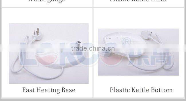 1.8L Cordless Plastic electric kettle with CE/CB