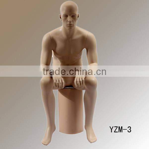 Adjustable window display female headless mannequins sitting display