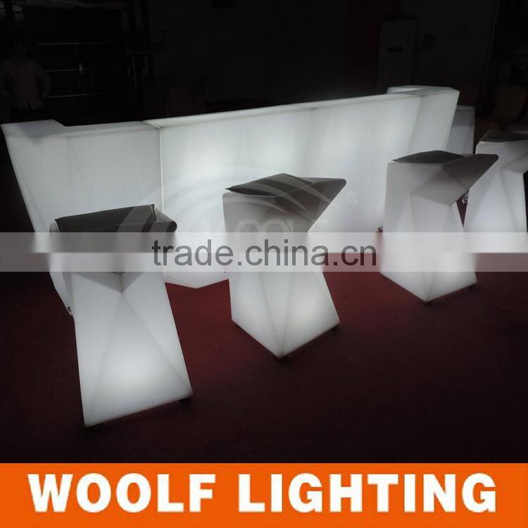 Remote Control Plastic Outdoor Furniture with LED Light