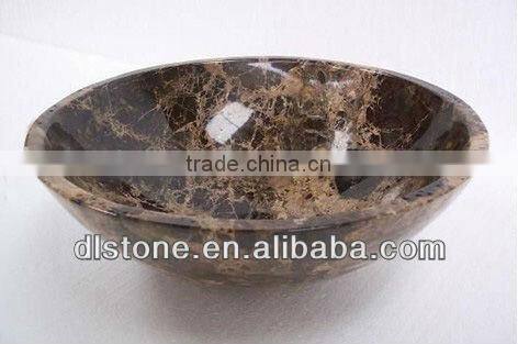 Dark Emperador Marble Sink Washbasin