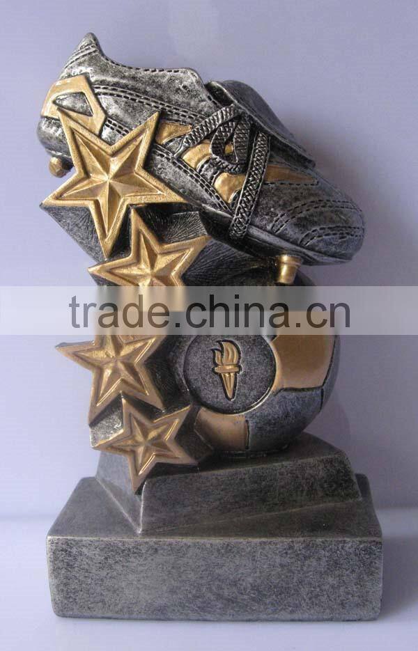 7.6*3.5*15.5cm polyresin custom trophy