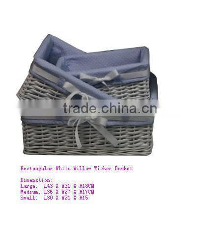 4 Tiers wicker baskets With Wood Stand