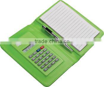 Promotional colorful calculator with notepad with high quality