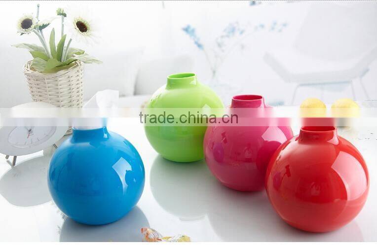 CY054 Hot Sale Bomb Shape Tissue Box Plastic Round Tissue Holder Box