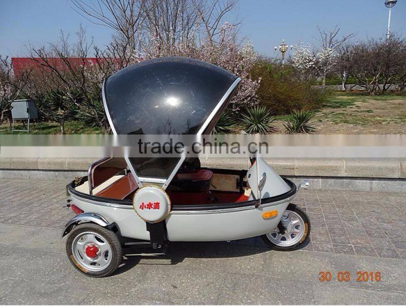 Tiny drop tricycles full closed Pickup Type electric mobility scooter with passenger seats for wholesale
