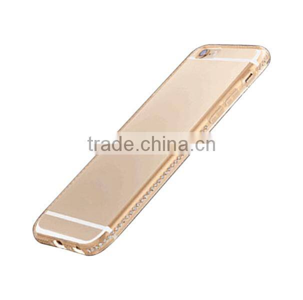 Custom shockproof TPU diamond phone case for iPhone 6 6Plus