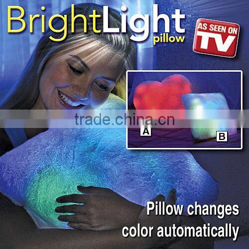 Bright Light Pillow/light pillow/colorful shining led light pillow/bright color pillows