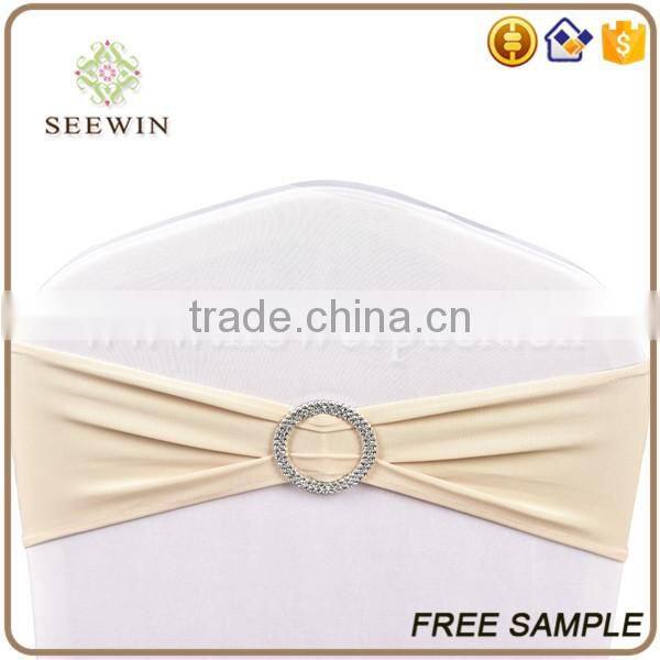hot sale polyester spandex ruffle chair sash