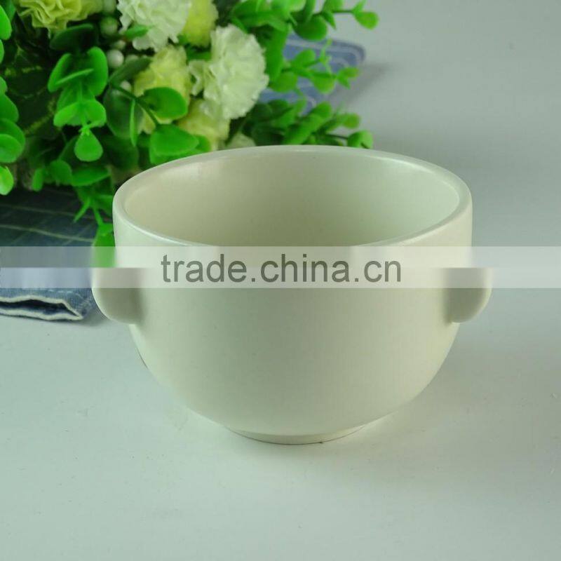 Chaozhou Supplier stocked White porcelain rice bowls with gold line decal household bowls