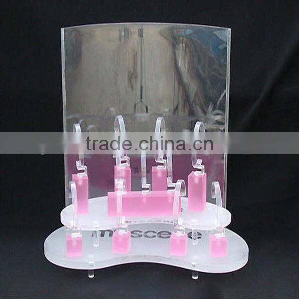 2015 newest design acrylic watch display stand custom acrylic display stand for watch PMMA material acrylic watch show stand