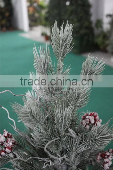 White snow fake christmas tree artificial Christmas tree in pot