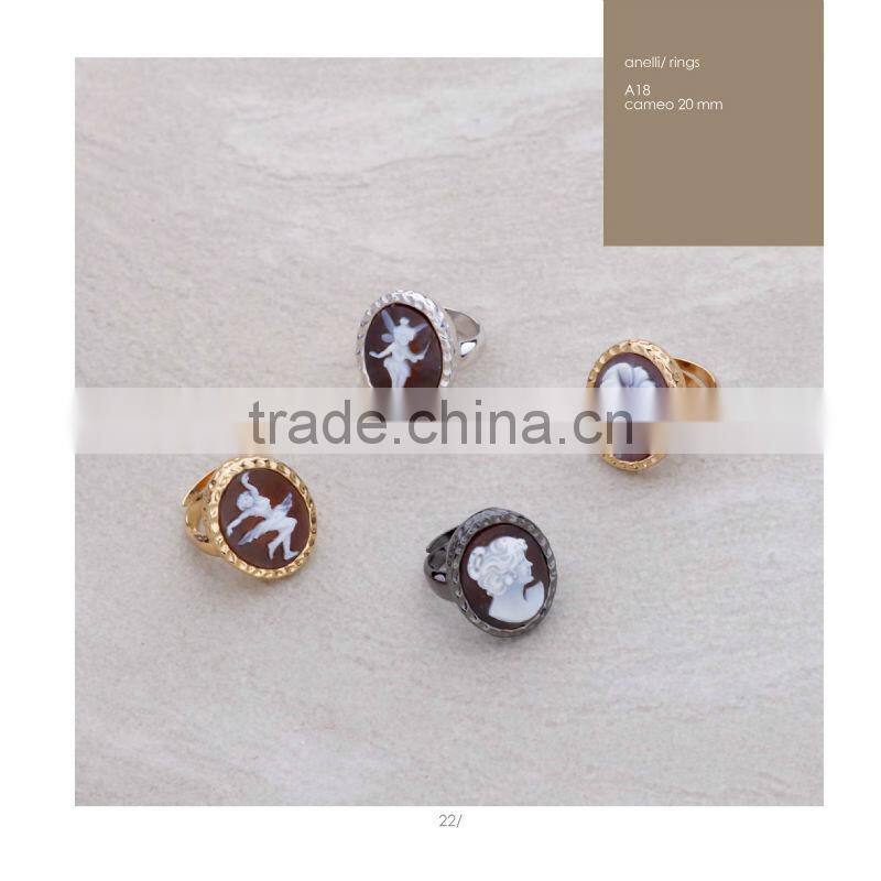 Alibaba Express 925 Sterling Silver Classic Lady Cameo Pendants Made in Italy P18 cameo 20mm