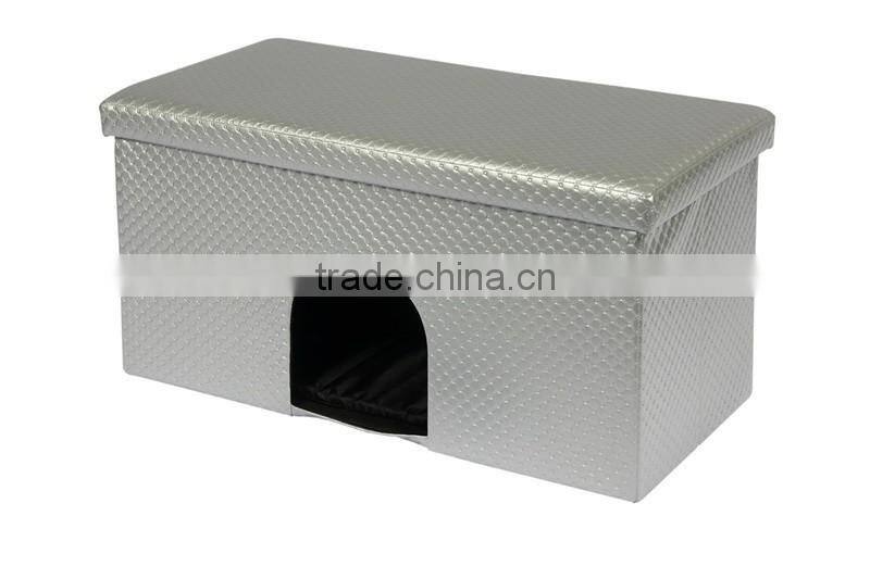 Foldable Storage Pet Bed Bench