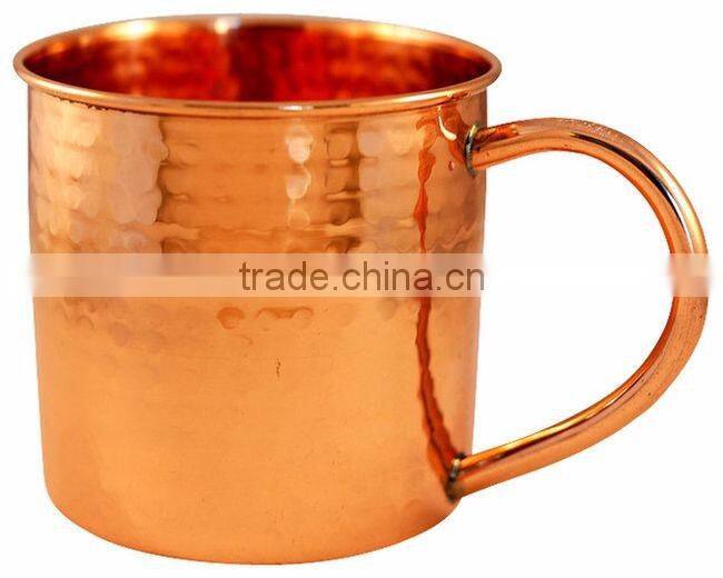 copper hammered moscow mule mug