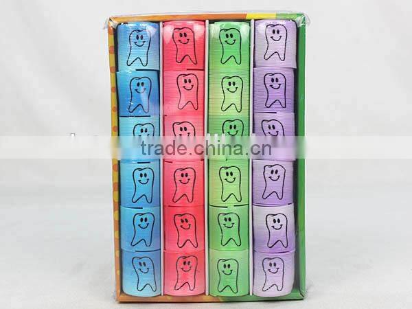 hot sale magic rainbow spring with lovely teeth kids educational toys/ plastic rainbow circle