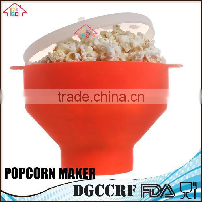 NBRSC Collapsible Microwave Silicone Popcorn Popper Maker with handle