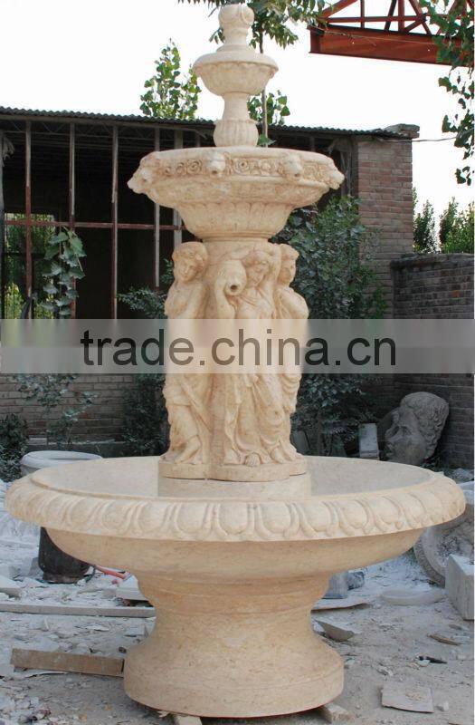 Latest Designed Outdoor Stone Water Garden Fountain Tier Water Fountains