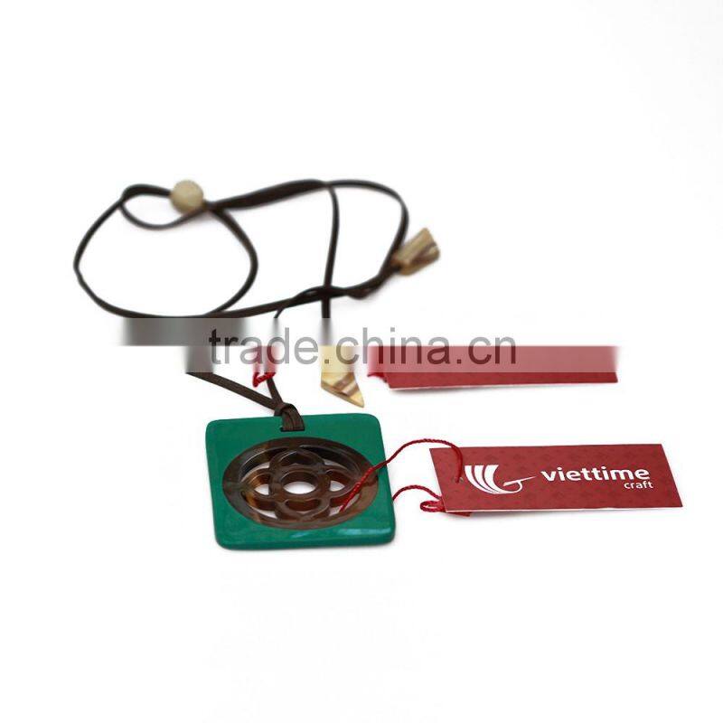 Water buffalo horn necklace, 100% handmade necklace from Vietnam