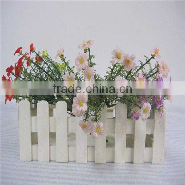 cheap wooden wedding decoration small garden fence