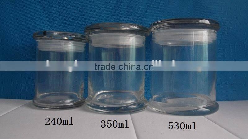 240ml vintange glass candle wax holder jar