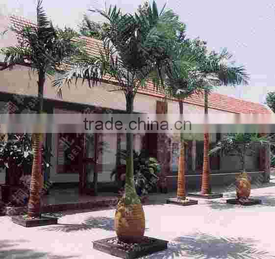 Environmental Friendly Plastic Artificial Outdoor Fake Vertical Coconut Palm Trees Decorative Artificial Plant