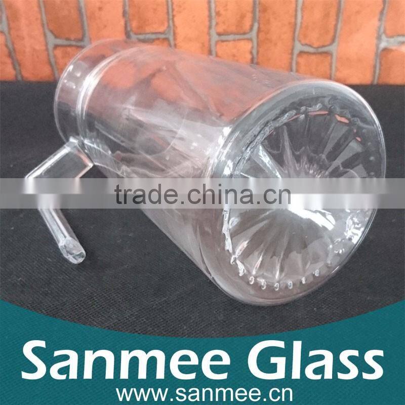 Transparent Glass Bottle With Handle 750ml Empty Glass Bottle